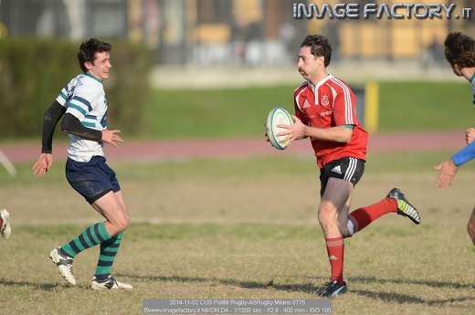 2014-11-02 CUS PoliMi Rugby-ASRugby Milano 0775